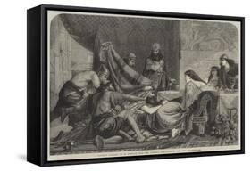 Esther's Banquet-Edward Armitage-Framed Stretched Canvas