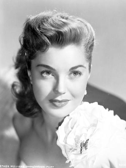 'Esther Williams Seated in Swimsuit and Classic' Photo - Movie Star ...