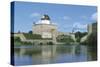Estonia, Narva, Hermann Castle and Narva River-null-Stretched Canvas
