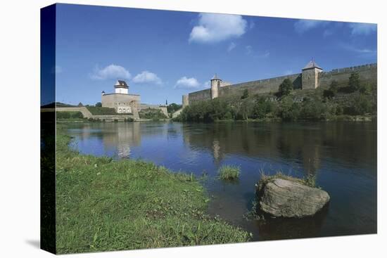 Estonia, Narva, Hermann Castle-null-Stretched Canvas