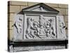 Estonia, Tallinn, Detail of House of Brotherhood of Blackheads-null-Stretched Canvas