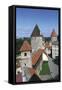 Estonia, Tallinn, Historic Centre, Vanalinn, Walls and Medieval Towers of Lower Town-null-Framed Stretched Canvas
