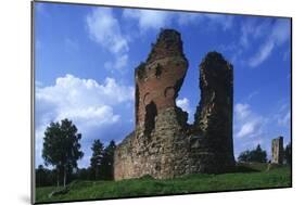 Estonia, Vastseliina, Ruins of 14th Century Castle-null-Mounted Giclee Print