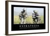 Estrategia. Cita Inspiradora Y Póster Motivacional-null-Framed Photographic Print