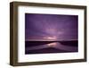 Estuarine River Inlet Running across Mudflats at Dawn, Morecambe Bay, Cumbria, UK, February-Peter Cairns-Framed Photographic Print