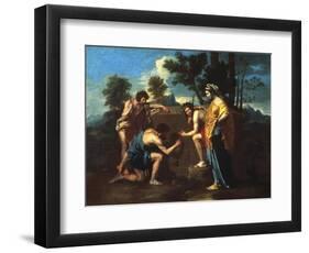 Et in Arcadia Ego, C1650-Nicolas Poussin-Framed Giclee Print