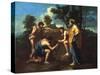 Et in Arcadia Ego, C1650-Nicolas Poussin-Stretched Canvas