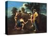 Et in Arcadia Ego, C1650-Nicolas Poussin-Stretched Canvas