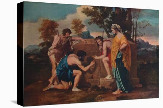 'Et in Arcadia ego (Les bergers d'Arcadie or The Arcadian Shepherds)', 1637-1638, (1911)-Nicolas Poussin-Stretched Canvas