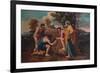 'Et in Arcadia ego (Les bergers d'Arcadie or The Arcadian Shepherds)', 1637-1638, (1911)-Nicolas Poussin-Framed Giclee Print