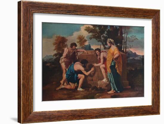 'Et in Arcadia ego (Les bergers d'Arcadie or The Arcadian Shepherds)', 1637-1638, (1911)-Nicolas Poussin-Framed Giclee Print