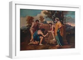 'Et in Arcadia ego (Les bergers d'Arcadie or The Arcadian Shepherds)', 1637-1638, (1911)-Nicolas Poussin-Framed Giclee Print