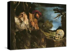 Et in Arcadia Ego-Guercino (Giovanni Francesco Barbieri)-Stretched Canvas