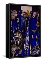 "Etain, Helen, Maeve and Fand, Golden Deirdre's Tender Hand" Illustration by Harry Clarke from…-Harry Clarke-Framed Stretched Canvas