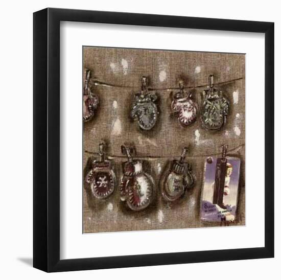 Etandages et Moufles-Myriam Berthoud-Framed Art Print