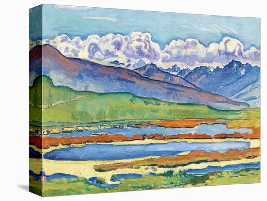 Etang Long Crans-Montana, 1915-Ferdinand Hodler-Stretched Canvas