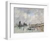 Etaples, 1889 (Oil on Panel)-Eugene Louis Boudin-Framed Giclee Print