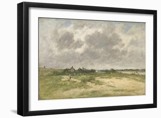 Etaples, Les Bords De La Canche (Étaples, on the Edge of the Canche River), 1891 (Oil on Canvas)-Eugene Louis Boudin-Framed Giclee Print