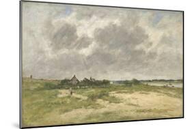 Etaples, Les Bords De La Canche (Étaples, on the Edge of the Canche River), 1891 (Oil on Canvas)-Eugene Louis Boudin-Mounted Giclee Print