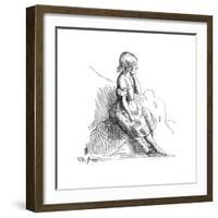 Etching by Queen Victoria, 1840-null-Framed Giclee Print