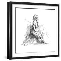 Etching by Queen Victoria, 1840-null-Framed Giclee Print