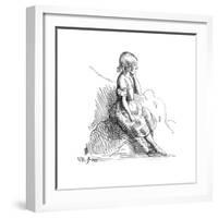 Etching by Queen Victoria, 1840-null-Framed Giclee Print