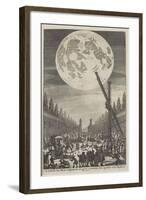 Etching of Lunar Disk-Jan Goeree-Framed Giclee Print