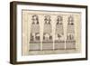 Etching of Obelisk Erected on Boston Common-Paul Revere-Framed Premium Giclee Print