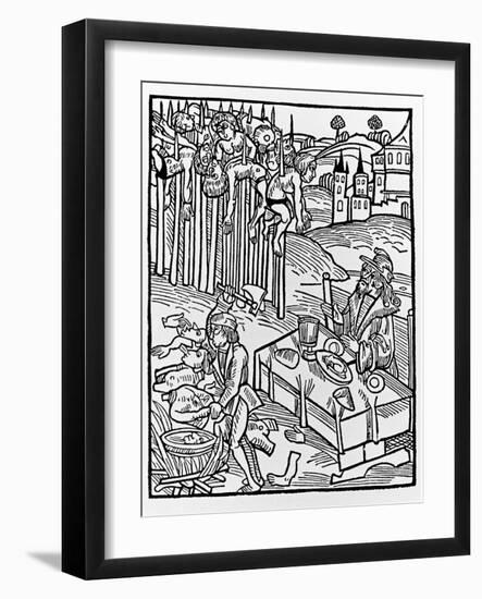 Etching of Vlad Dracul-null-Framed Giclee Print