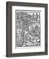 Etching of Vlad Dracul-null-Framed Giclee Print