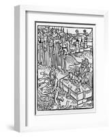 Etching of Vlad Dracul-null-Framed Giclee Print