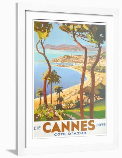 Ete Cannes Hiver-Peri-Framed Art Print