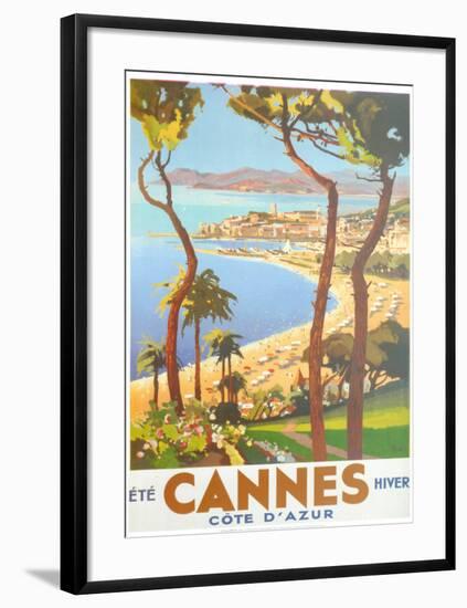 Ete Cannes Hiver-Peri-Framed Art Print