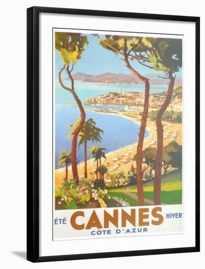 Ete Cannes Hiver-Peri-Framed Art Print