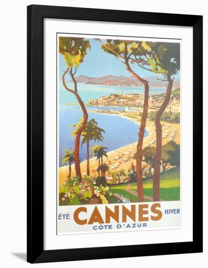 Ete Cannes Hiver-Peri-Framed Art Print