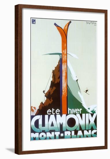 Ete Hiver Chamonix Mont-Blanc-Henry Reb-Framed Art Print