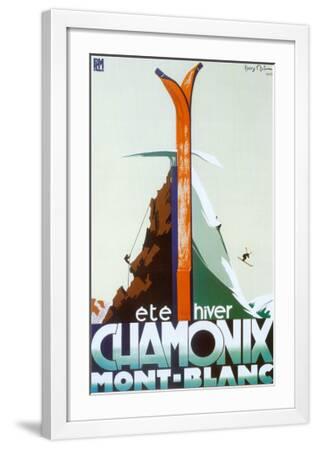 Ete Hiver Chamonix Mont Blanc Mounted Print Henry Reb Allposters Com