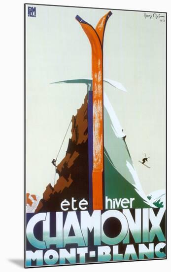 Ete Hiver Chamonix Mont-Blanc-Henry Reb-Mounted Art Print