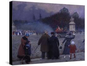 Etendard allemand porté aux Invalides-Jean Béraud-Stretched Canvas