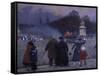 Etendard allemand porté aux Invalides-Jean Béraud-Framed Stretched Canvas