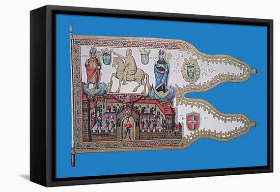 Etendard de Louis XII, Roi de France-null-Framed Stretched Canvas