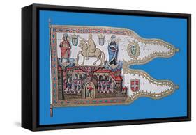 Etendard de Louis XII, Roi de France-null-Framed Stretched Canvas