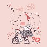Chick/ Female/Lady/Can Be Used for Kid's or Baby's Shirt Design/Fashion Print Design/Fashion Graphi-Eteri Davinski-Art Print