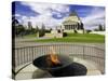 Eternal Flame, Shrine of Remembrance, Melbourne, Victoria, Australia-David Wall-Stretched Canvas