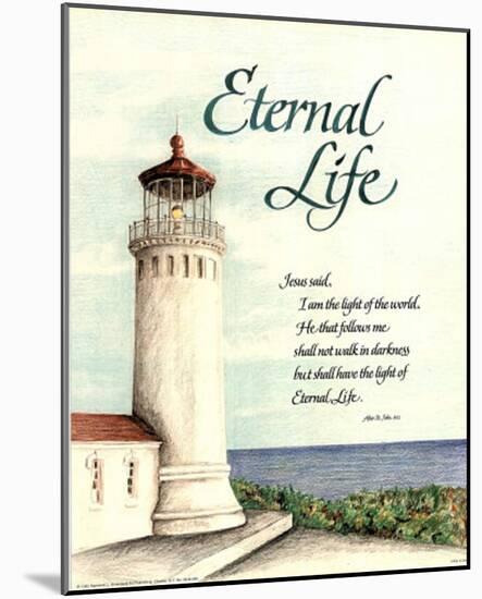 Eternal Life (Lighthouse) Art Print Poster-null-Mounted Poster