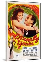 Eternally Yours, Virginia Field, Zasu Pitts, Loretta Young, David Niven, 1939-null-Mounted Art Print