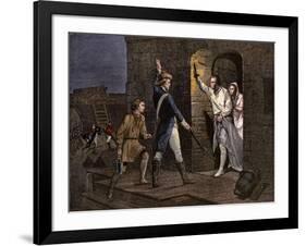 Ethan Allen and the Green Mountain Boys Taking Fort Ticonderoga from the British, 1775-null-Framed Giclee Print