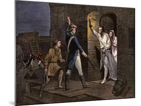 Ethan Allen and the Green Mountain Boys Taking Fort Ticonderoga from the British, 1775-null-Mounted Giclee Print