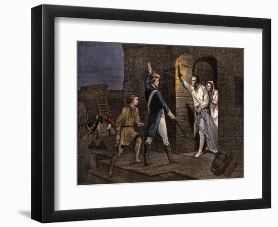 Ethan Allen and the Green Mountain Boys Taking Fort Ticonderoga from the British, 1775-null-Framed Giclee Print