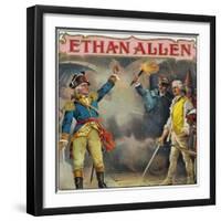 Ethan Allen Brand Cigar Box Label-Lantern Press-Framed Art Print